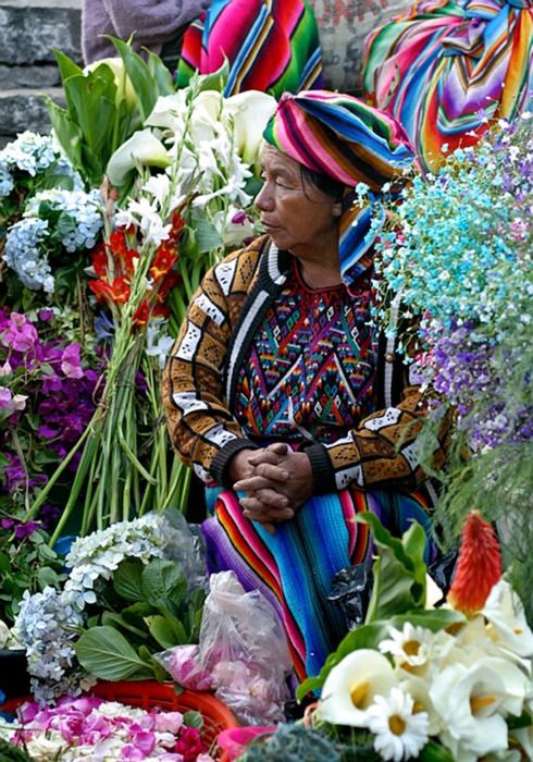 vendedora flores mexico