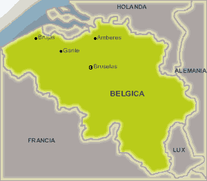 Mapa de Belgica