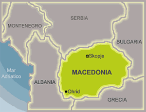 Mapa de Macedonia
